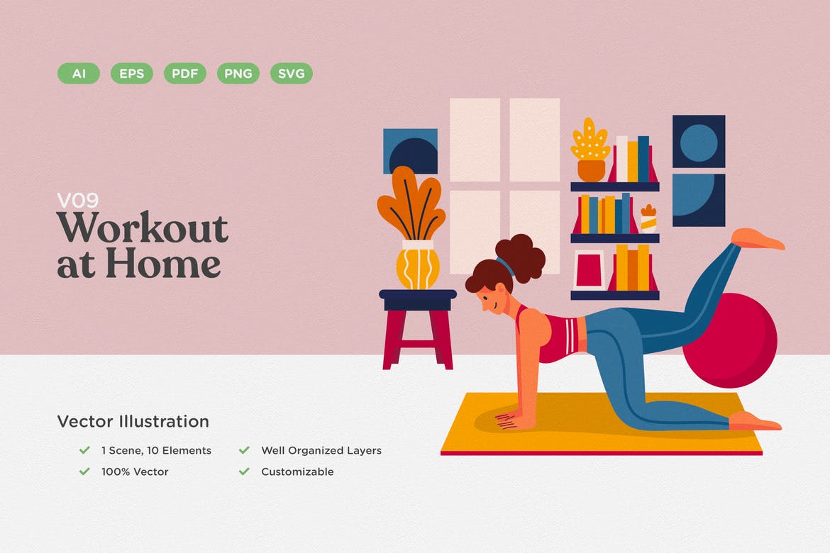 Workout Vector Illustration