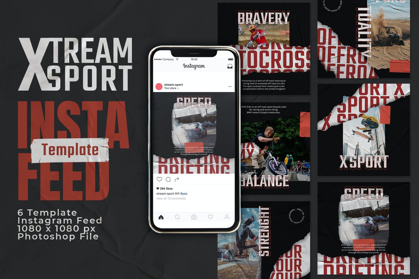 Xsport Instagram Feed Post Template