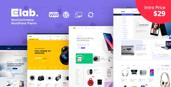 eLab v1.0.4 NULLED - WordPress Electronics Store Theme