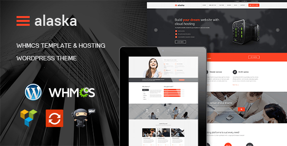Alaska v4.2 - WordPress hosting template + WHMCS
