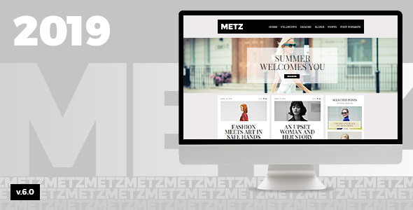 Metz v6.3.3 - template for a news site about fashion WordPress