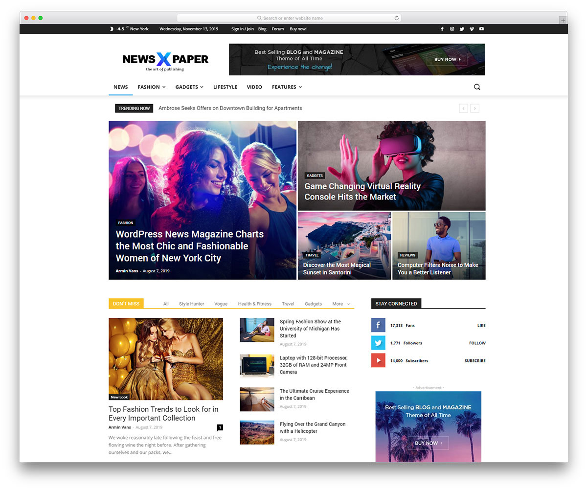 Multinews - Magazine WordPress Theme