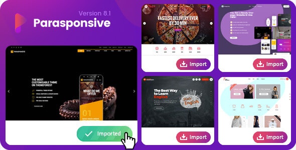 Parasponsive - One-page WooCommerce WordPress Parallax