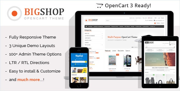 Bigshop v2.7 - multipurpose e-commerce template for OpenCart