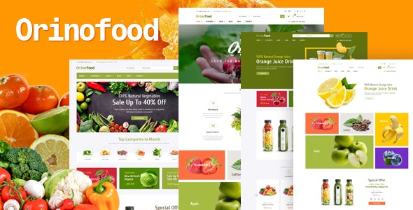 Orinofood v1.0 - OpenCart 3 healthy food store