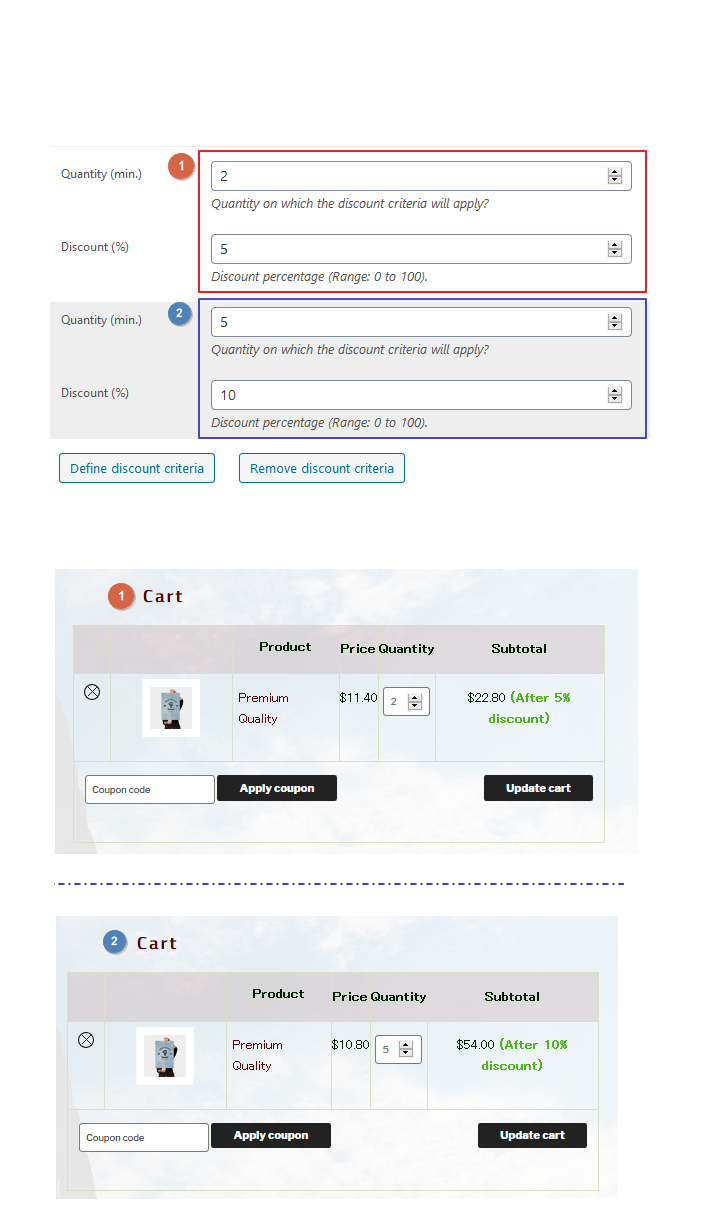 Promotions and Discounts in percentages 2.0.2