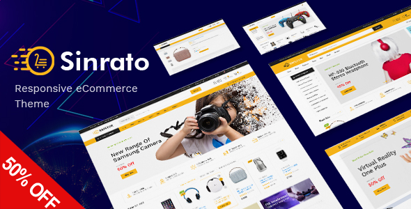 Sinrato - Mega Shop OpenCart 3 Template