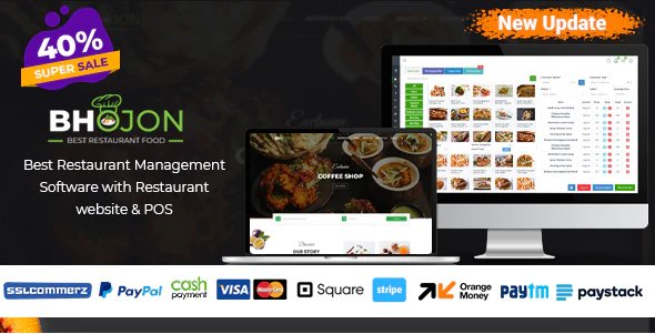 Bhojon - Best Restaurant Management Software with Restaurant Website