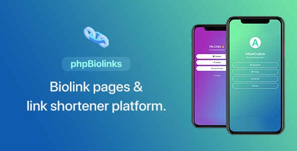 BioLinks - Instagram & TikTok Bio Links & URL Shortener (SAAS Ready)