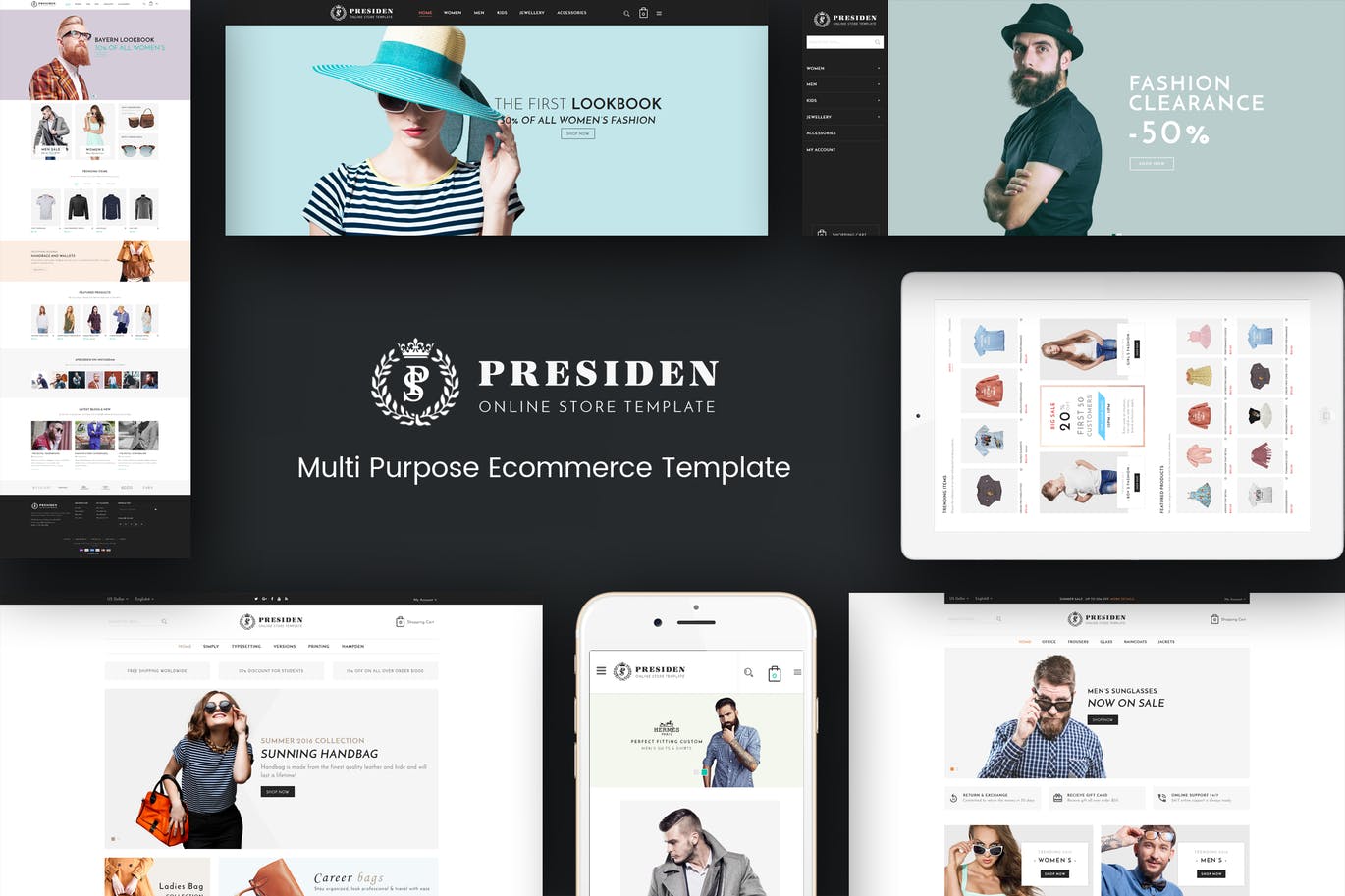 Presiden - Multistore Responsive Magento Theme