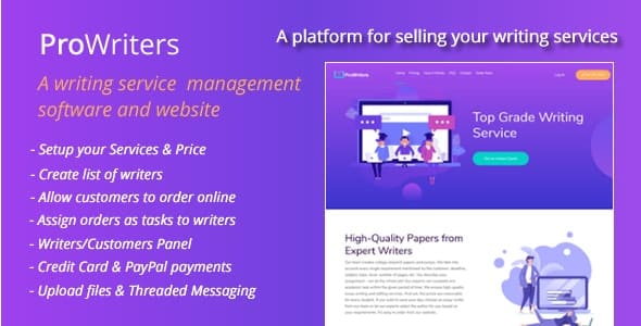 ProWriters - Sell writing services online