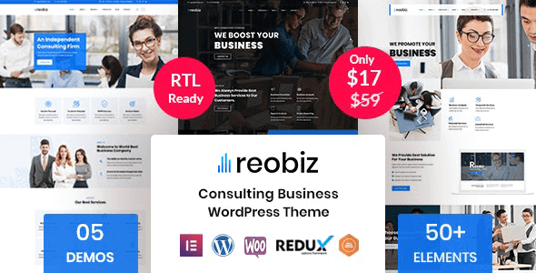 Reobiz - Consulting Business WordPress Theme