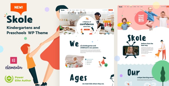 Skole - Kindergarten WordPress