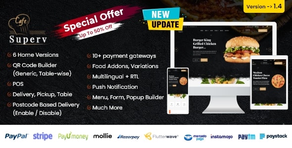 Superv - Restaurant Website Management with QR Code Menu