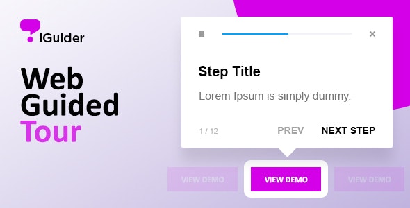 iGuider - Webpage UI Help Tour