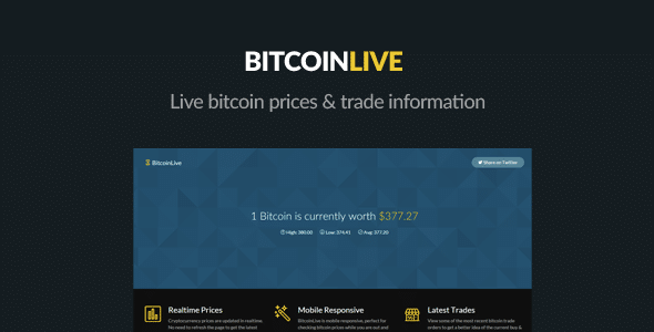 BitcoinLive - Realtime Bitcoin Prices & Info