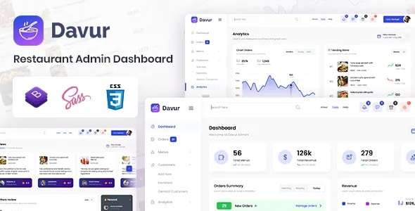 Davur - Restaurant Admin Dashboard