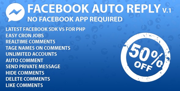 Facebook Auto Reply V.1.2