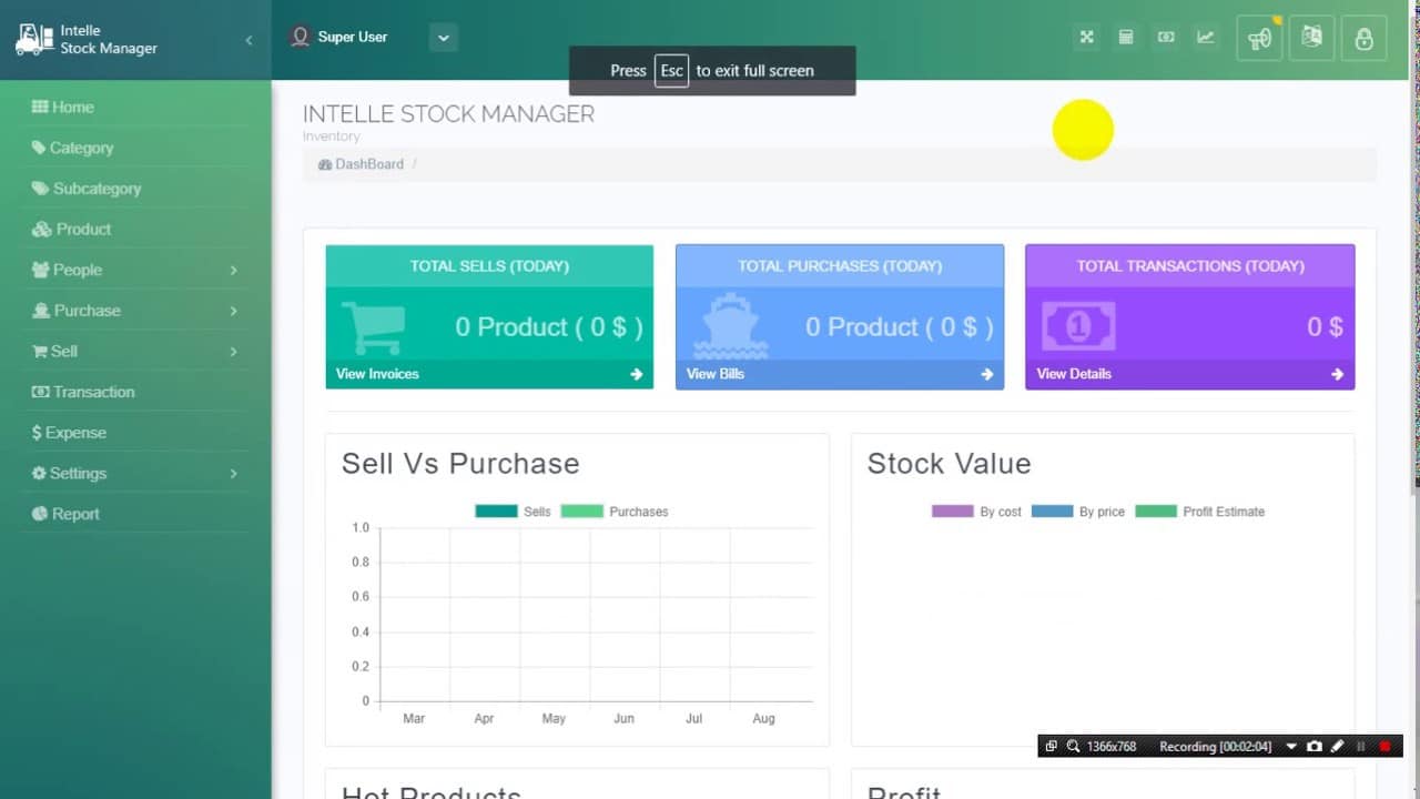 Intelle Stock Manager
