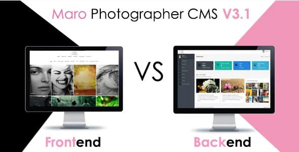 Maro Phpotographer v3.2 - photographer portfolio script
