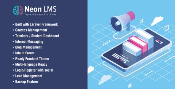 NeonLMS v4.6 - Laravel Learning Management System