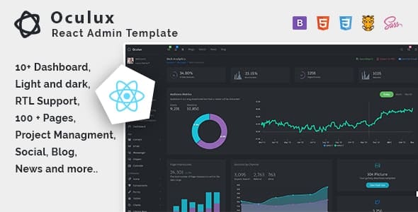 Oculux React - Admin Dashboard Template