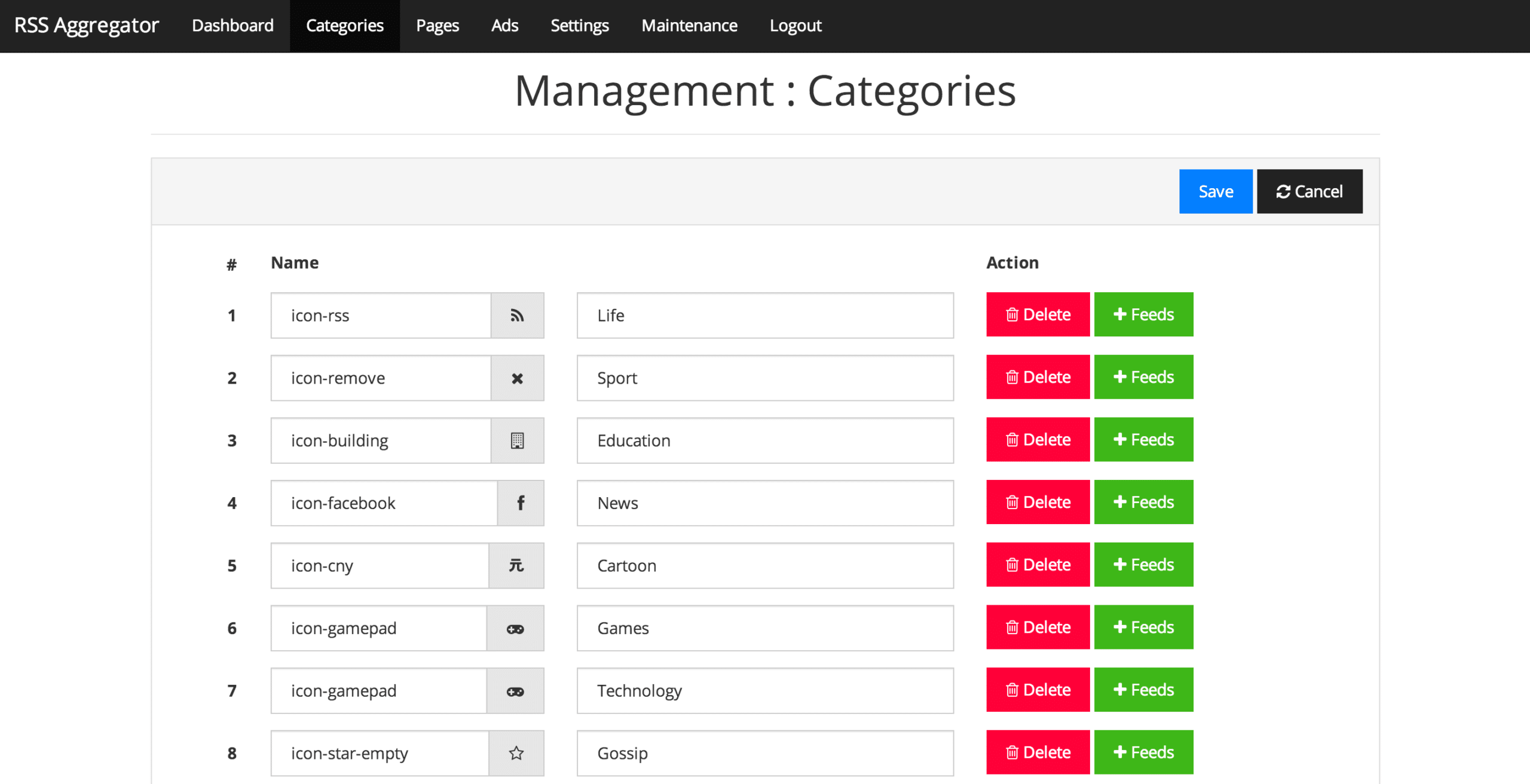 RSS Aggregator v3.8 - RSS news grabber