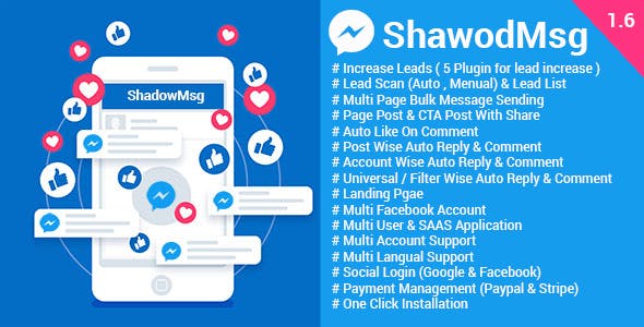 ShadowMsg - Top Facebook Marketing Application