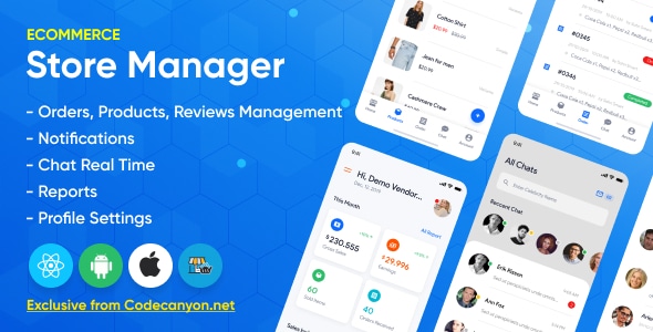 Store Manager v1.2.0 - React Native App for WordPress Woocomerce
