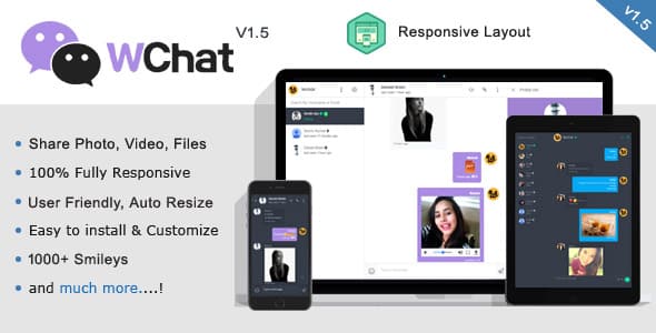 Wchat v1.6 NULLED - AJAX chat script