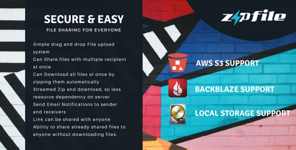 ZipFileMe v2.5.1 - safe and easy file sharing