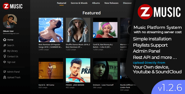 Zuz Music - Advance Music Platform System