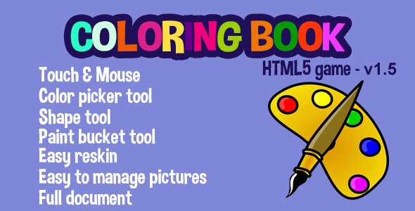 Customizable Coloring Book v1.5 - script coloring game