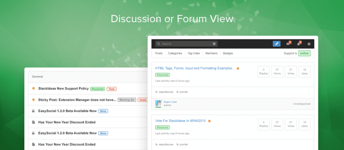 EasyDiscuss PRO v4.1.21 - modern forum for Joomla