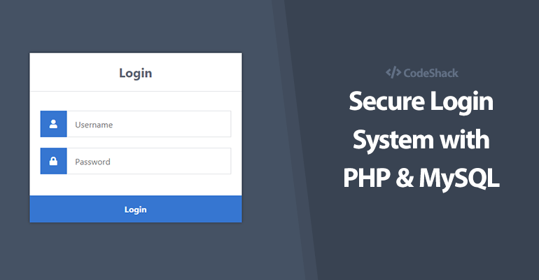 Simple Safe Login System PHP - PHP authorization script
