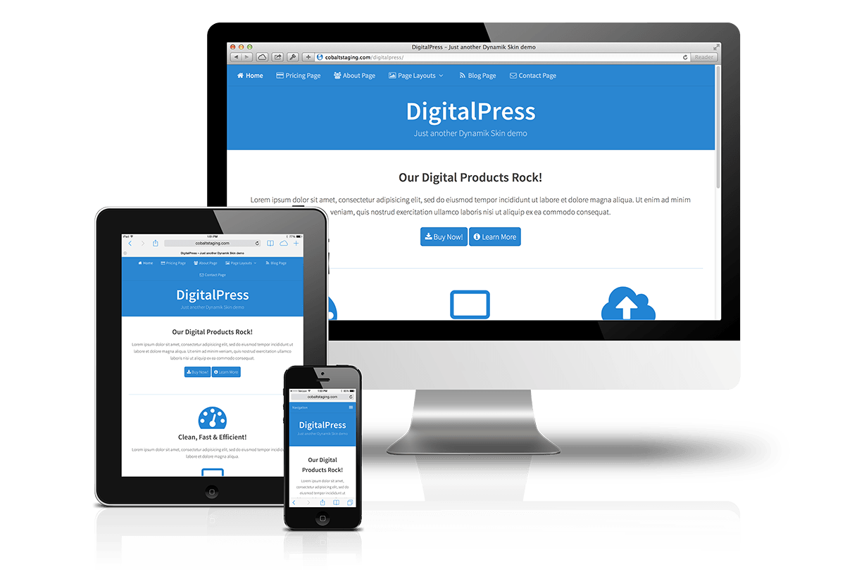 CobaltApps DigitalPress Skin for Dynamik Website Builder