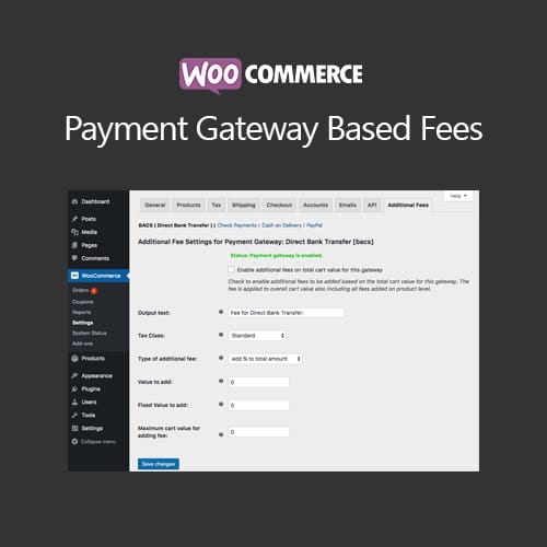 WooCommerce Payment Gateway Based Fees 3.2.3