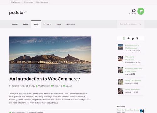 Peddlar Themes for WooCommerce