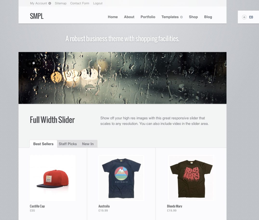 SMPL Premium Theme for WooCommerce