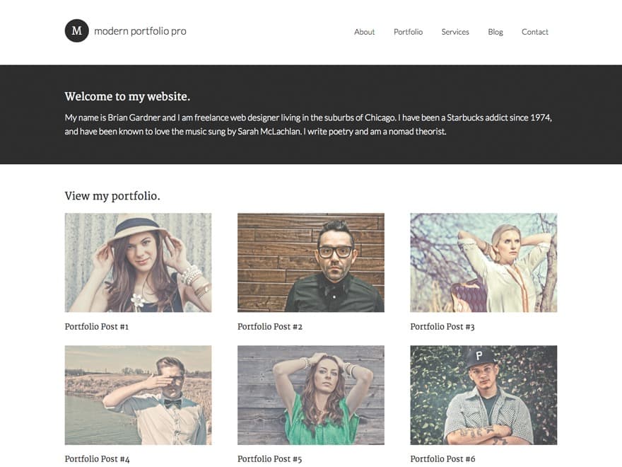 StudioPress Modern Portfolio Pro Genesis