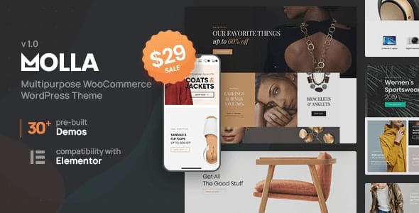 Molla 1.2.10 Nulled – Multi-Purpose WooCommerce Theme
