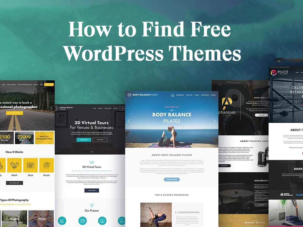 How to Find Free WordPress Themes