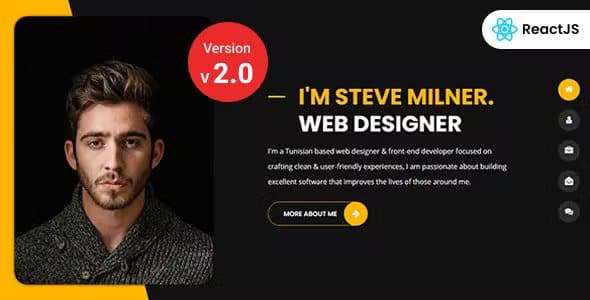 Tunis- Personal Portfolio React + RTL Template