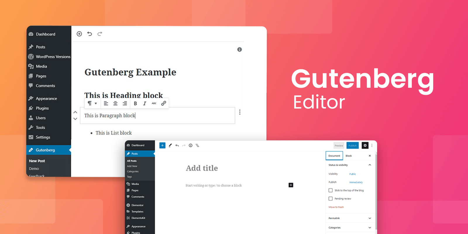 Disable WordPress Gutenberg