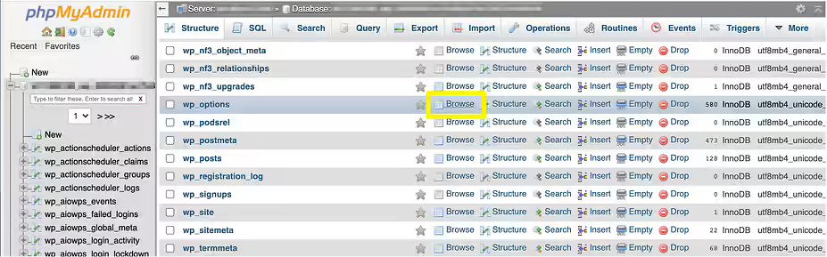 deactivate all WordPress plugins via PHPMyAdmin