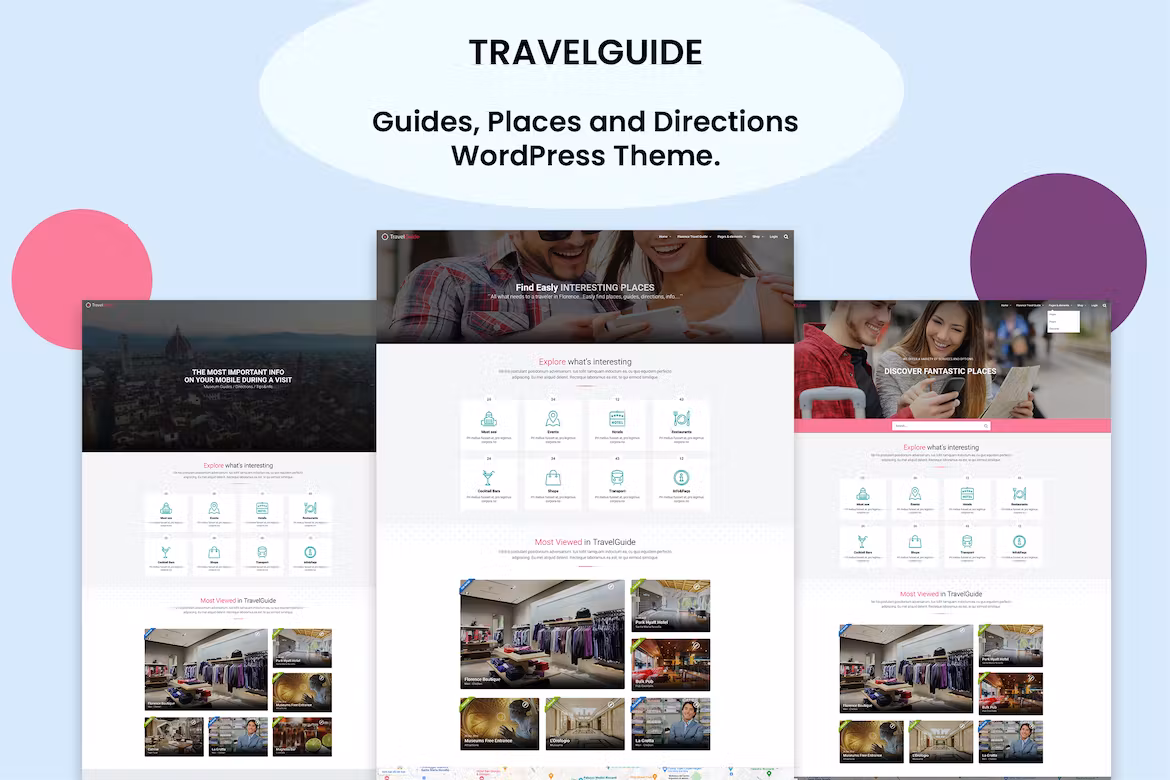 Guides and Directions WordPress - TRAVELGUIDE