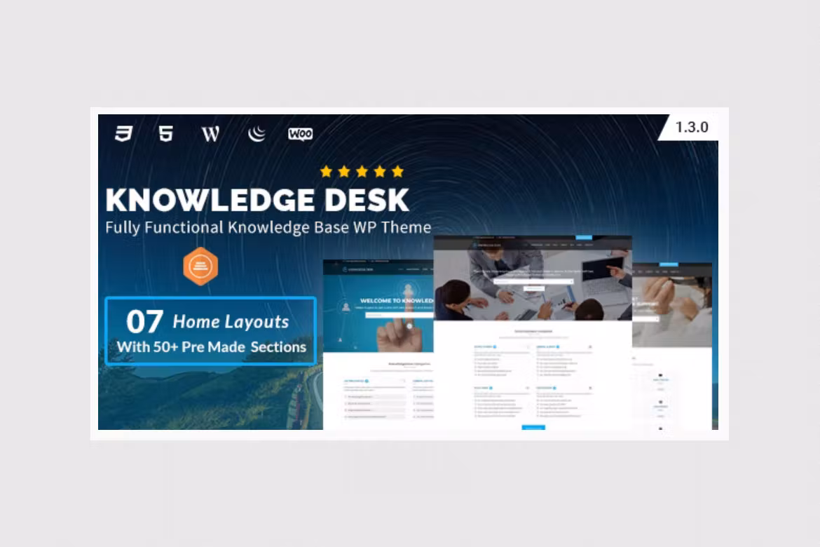 Knowledge Base WordPress Theme - Knowledgedesk