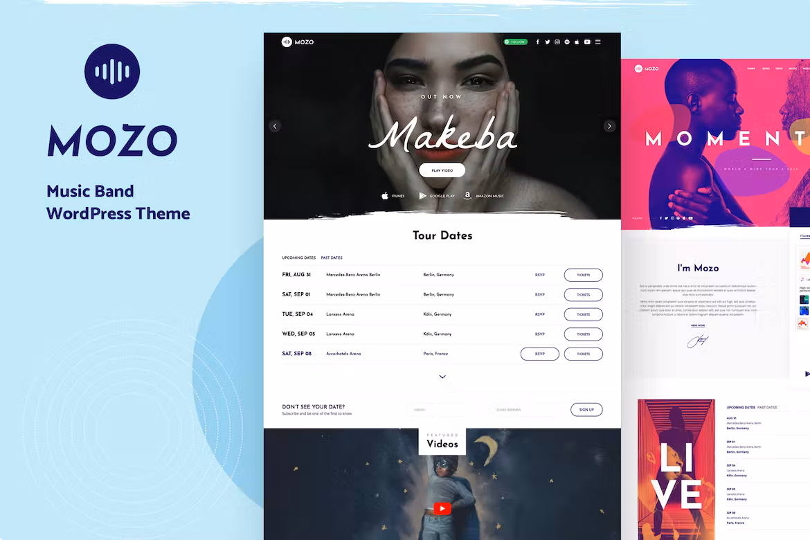 Music WordPress Theme - Mozo