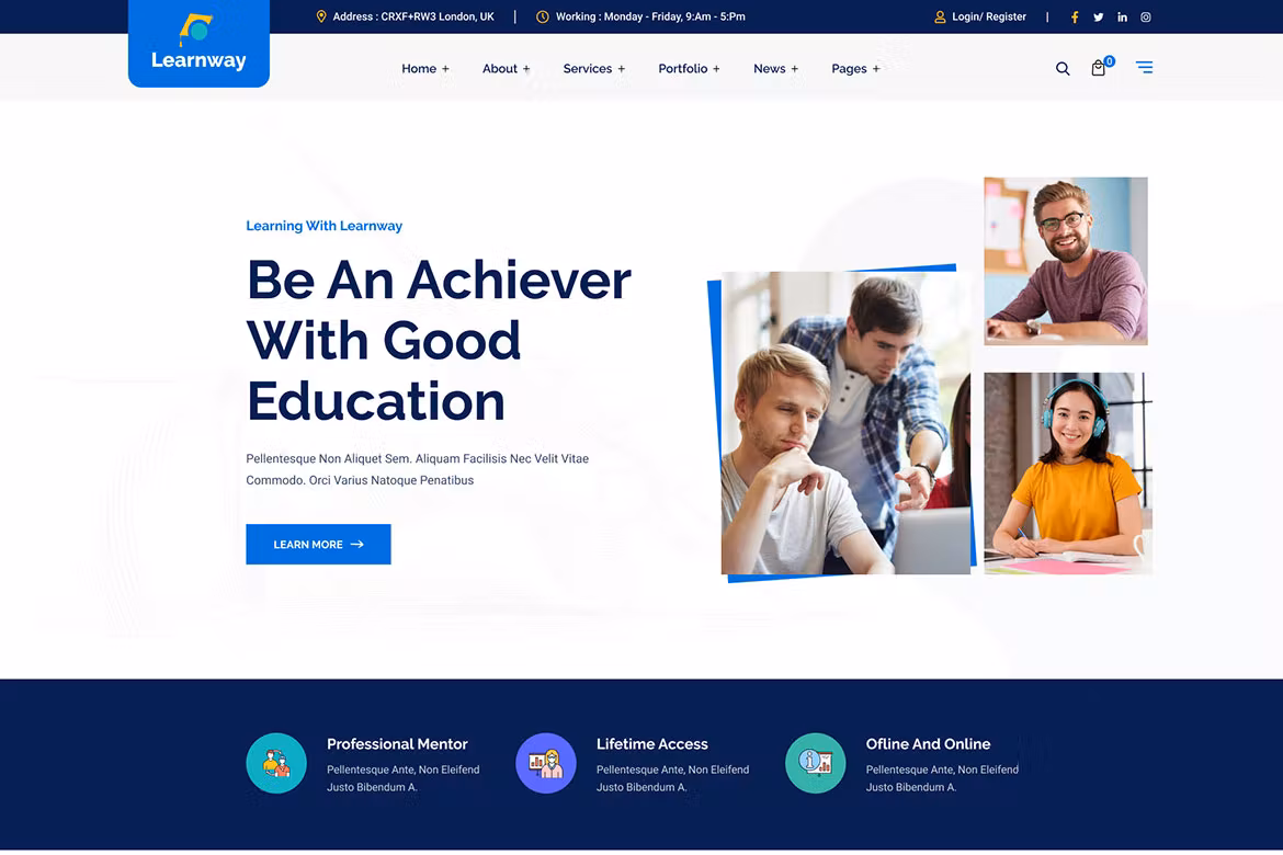 Professional LMS Online Education Cours - Learnway