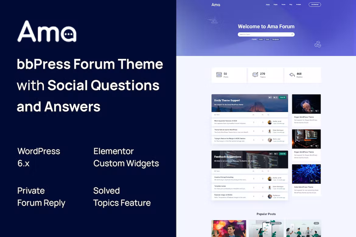 bbPress Forum WordPress Theme